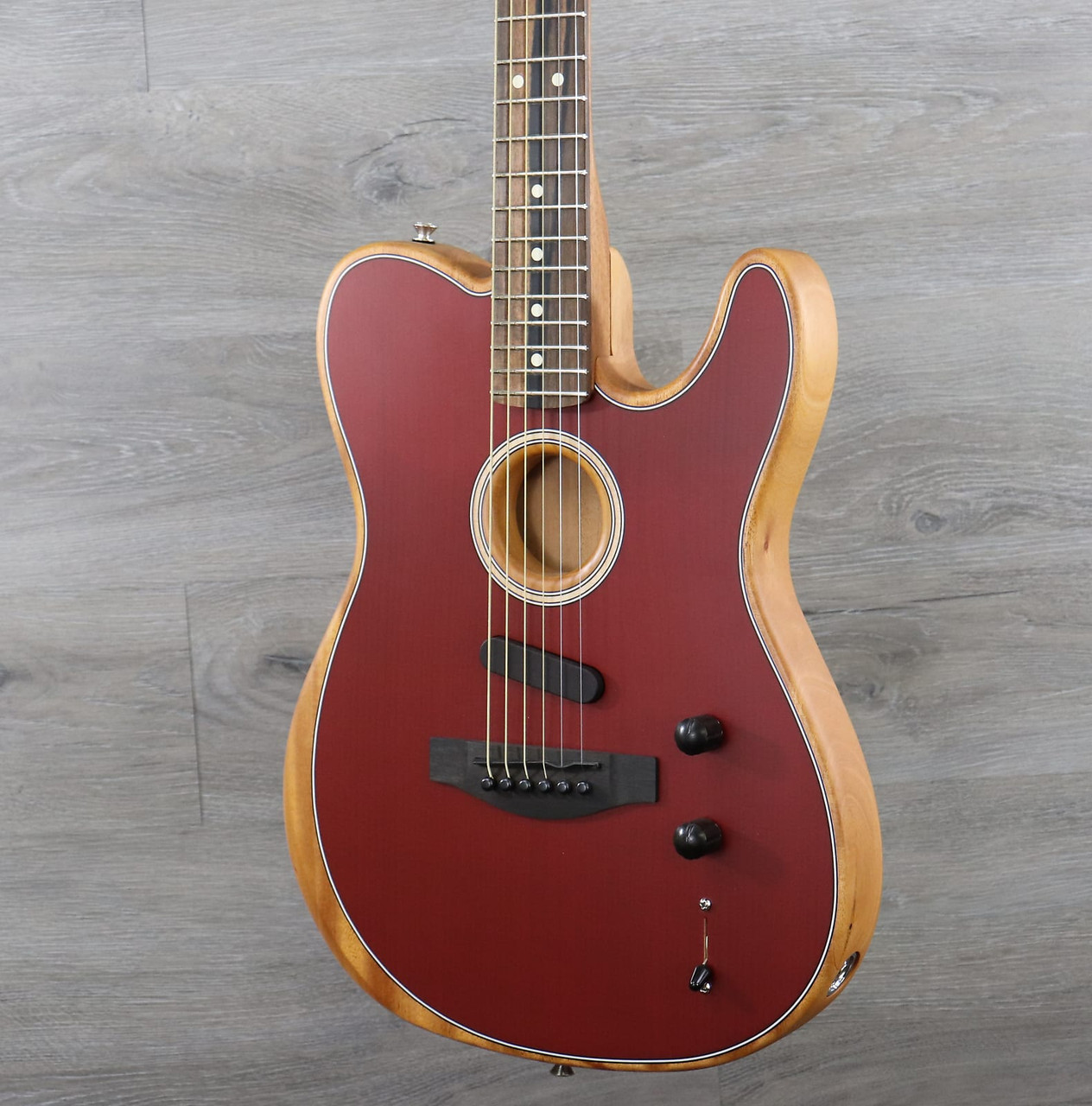 Fender American Acoustasonic Telecaster Crimson Red - K&S Music