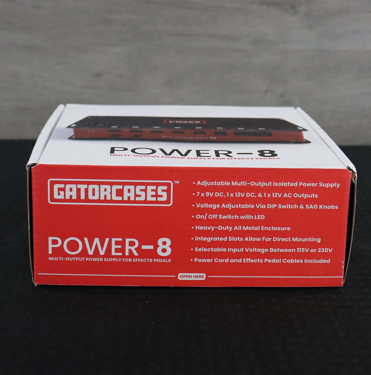 Gator GTR-PWR-8 Power Supply With 8 Isolated Outputs Black - K&S