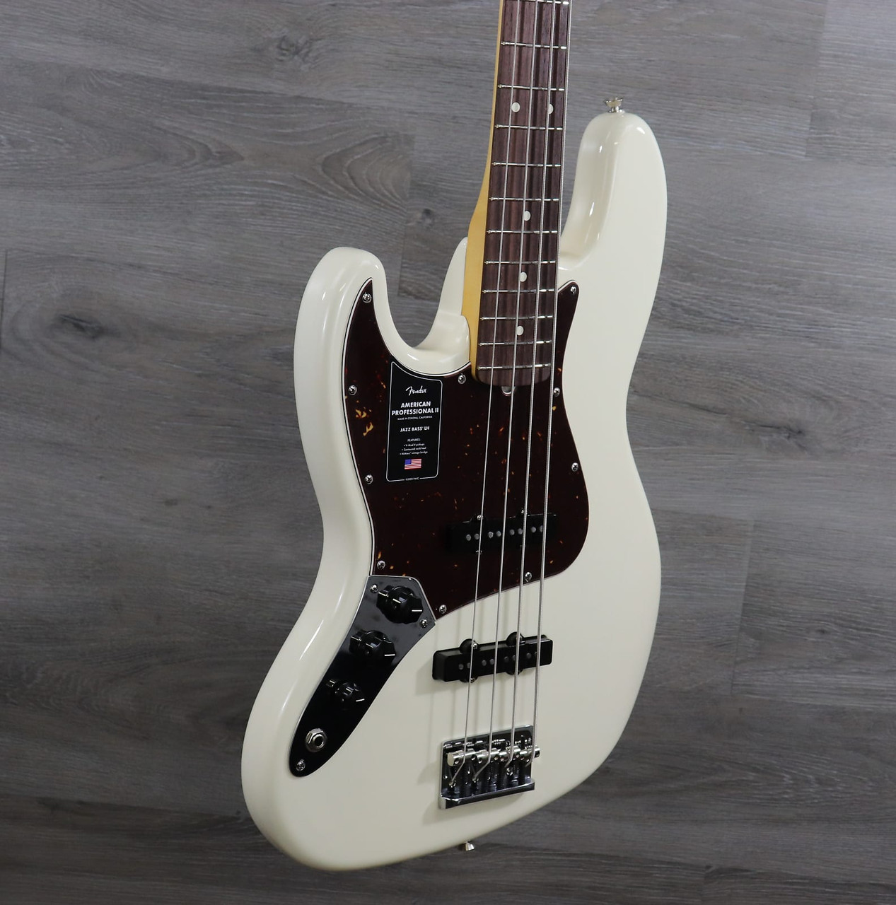 Fender American Professional II Jazz Bass Left-Handed with Rosewood  Fretboard Olympic White