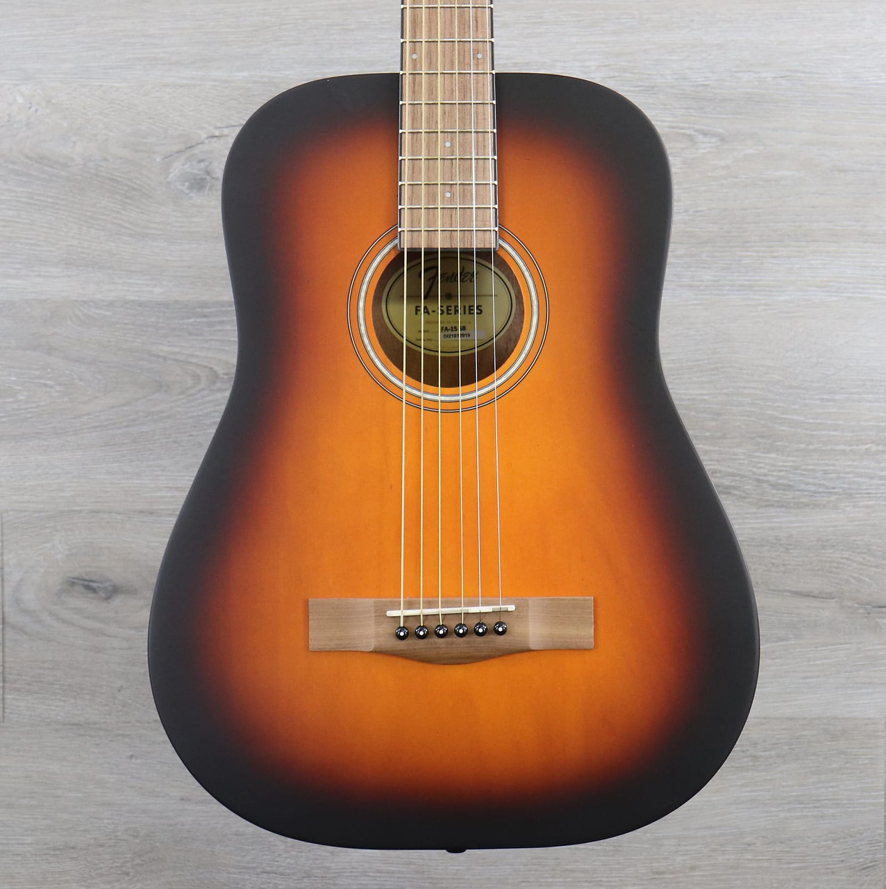 Fender FA15 3/4 Size Acoustic Guitar with Bag Sunburst - K&S