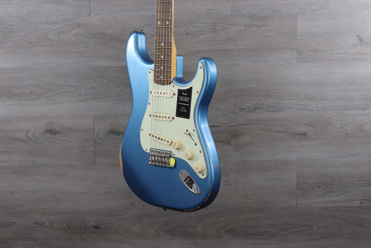Fender Vintera Road Worn '60s Stratocaster Lake Placid Blue - K&S