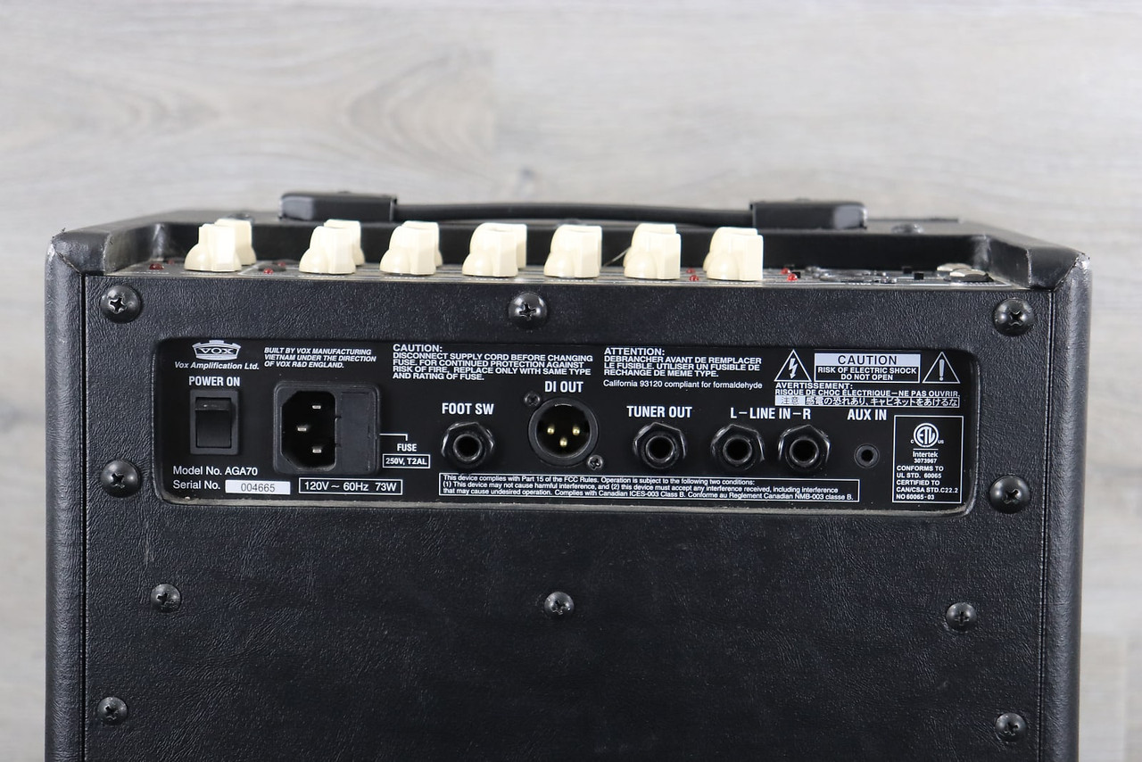 Vox AGA 70 Acoustic Amp Black - K&S Music Center LLC