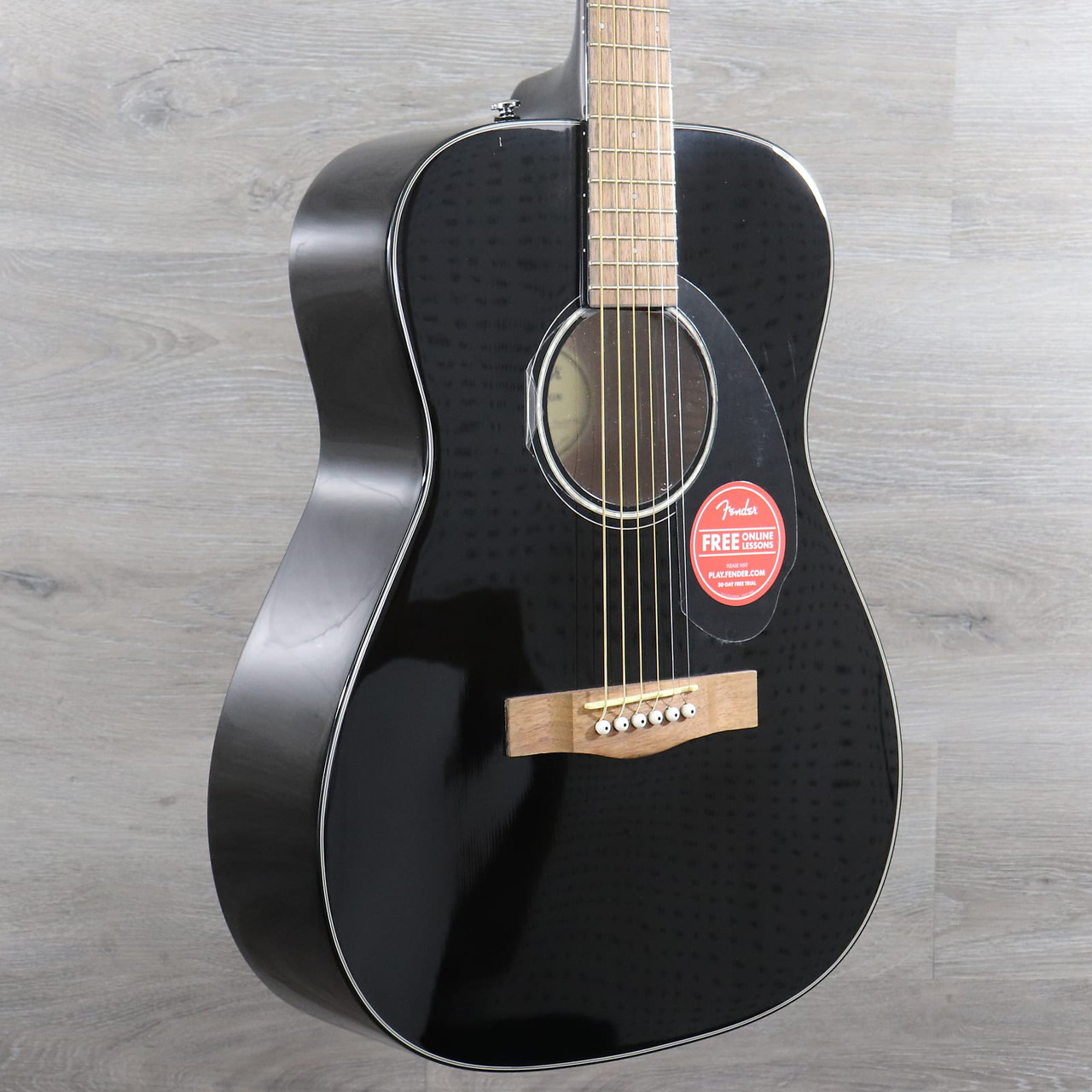 Fender CC-60S V2 with Walnut Fretboard Black - K&S Music Center LLC