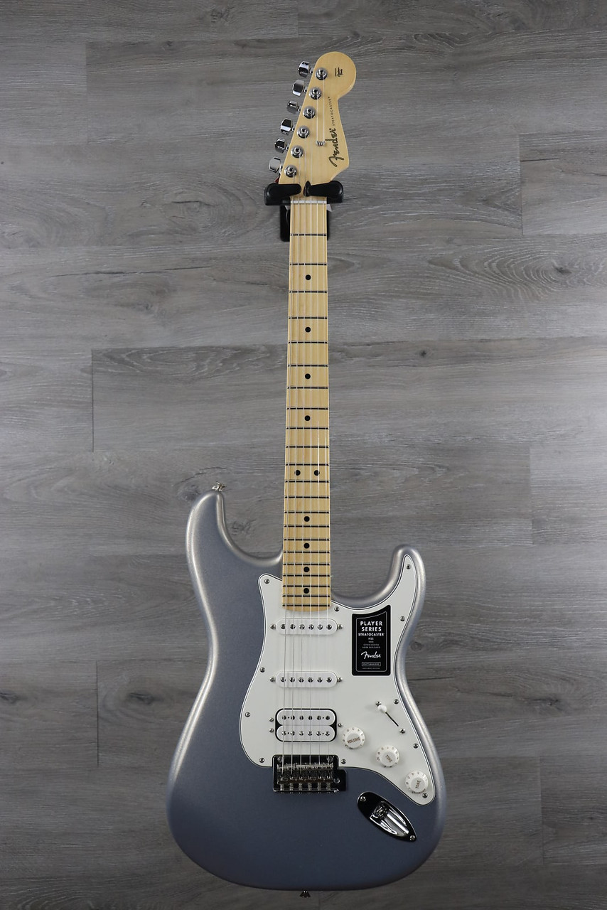 Fender Player Stratocaster HSS with Maple Fretboard Silver - K&S