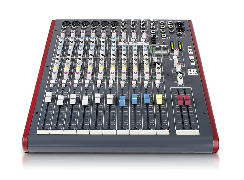 Allen & Heath ZED-12FX 12+2 Channel Mixer with Effects Black / Red
