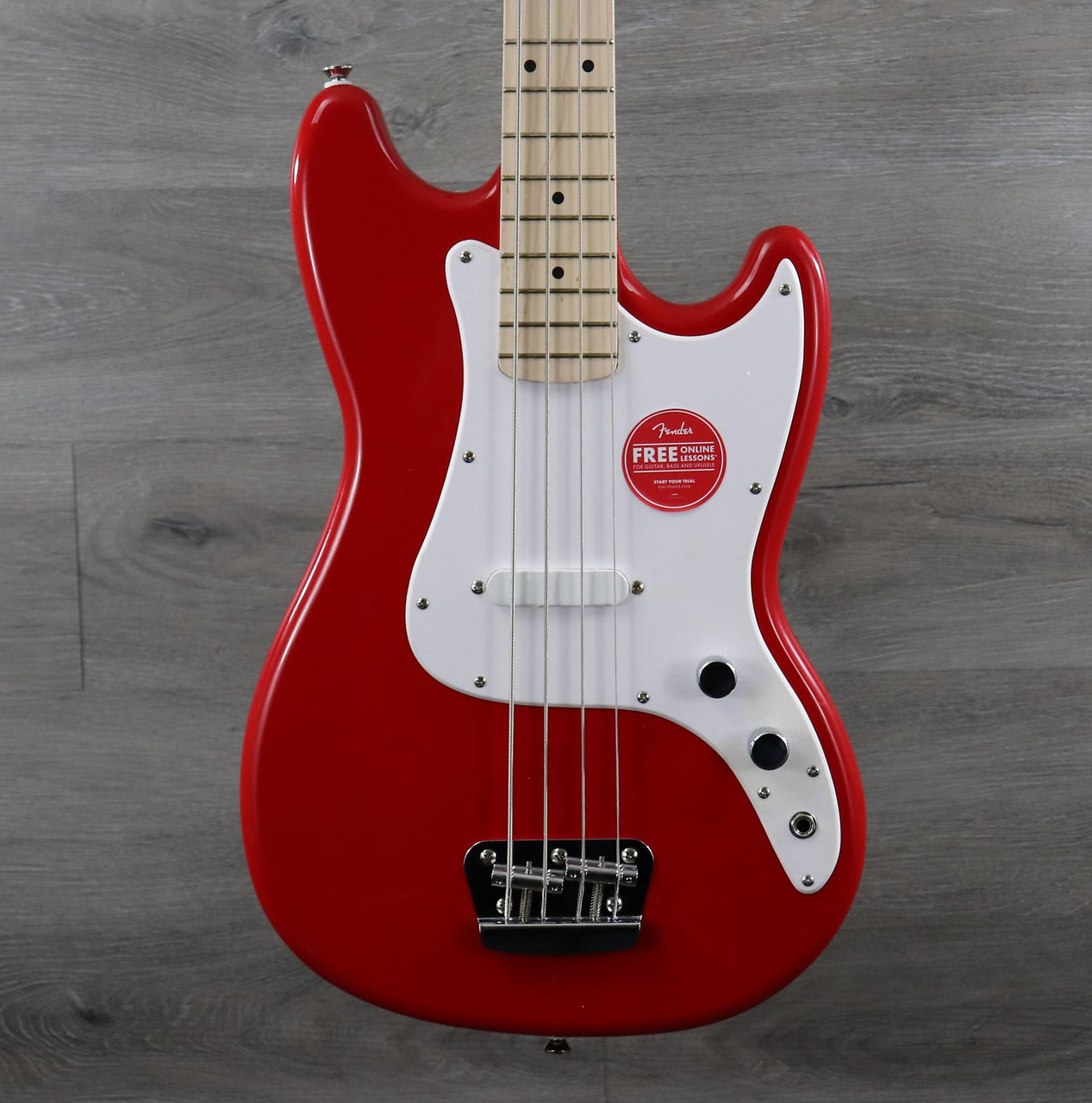 Squier Affinity Bronco Bass Torino Red - K&S Music Center LLC