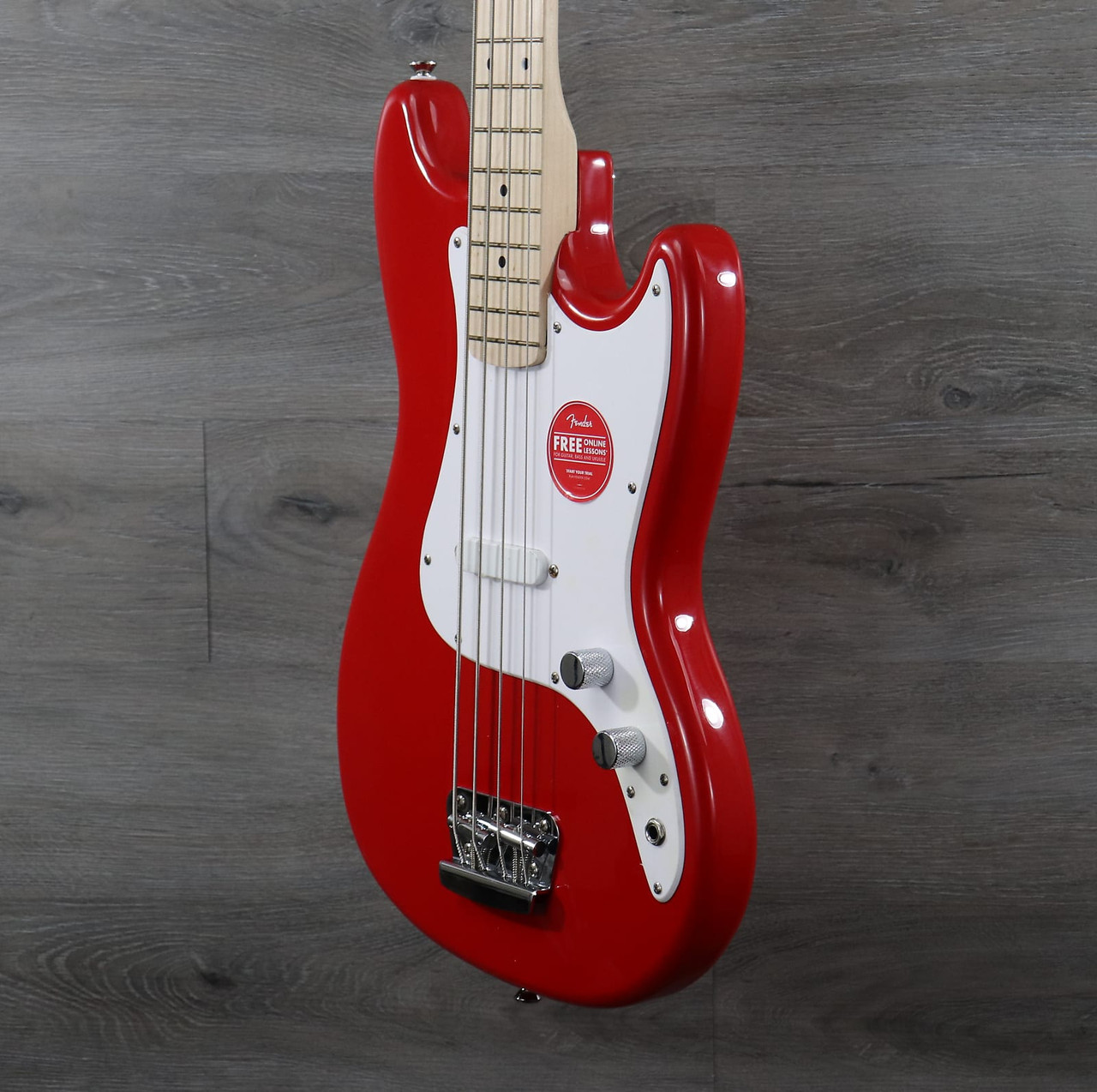 Squier Affinity Bronco Bass Torino Red - K&S Music Center LLC
