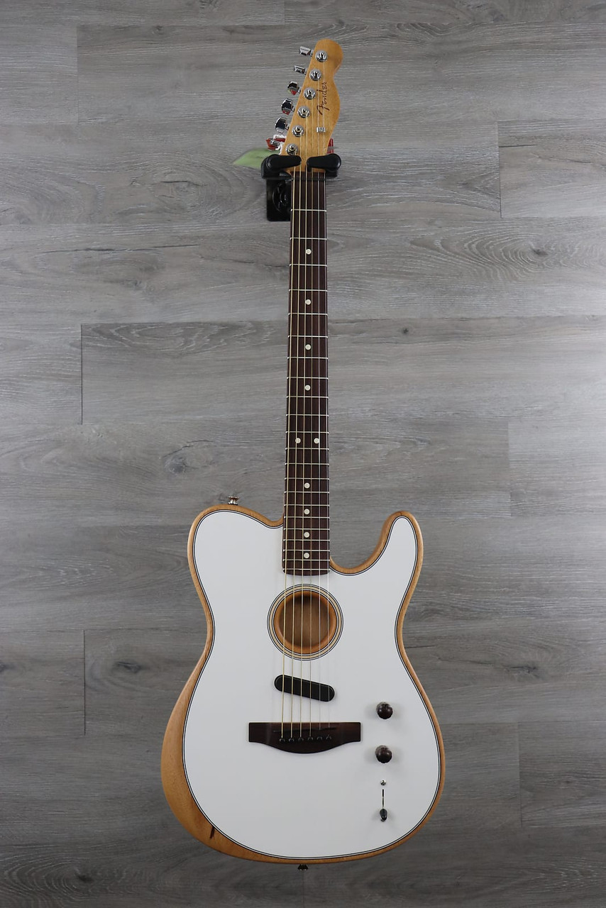 Fender Acoustasonic Player Telecaster Arctic White - K&S