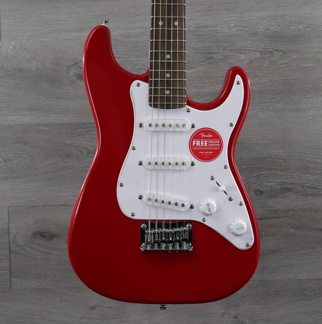 Squier mini shop strat red