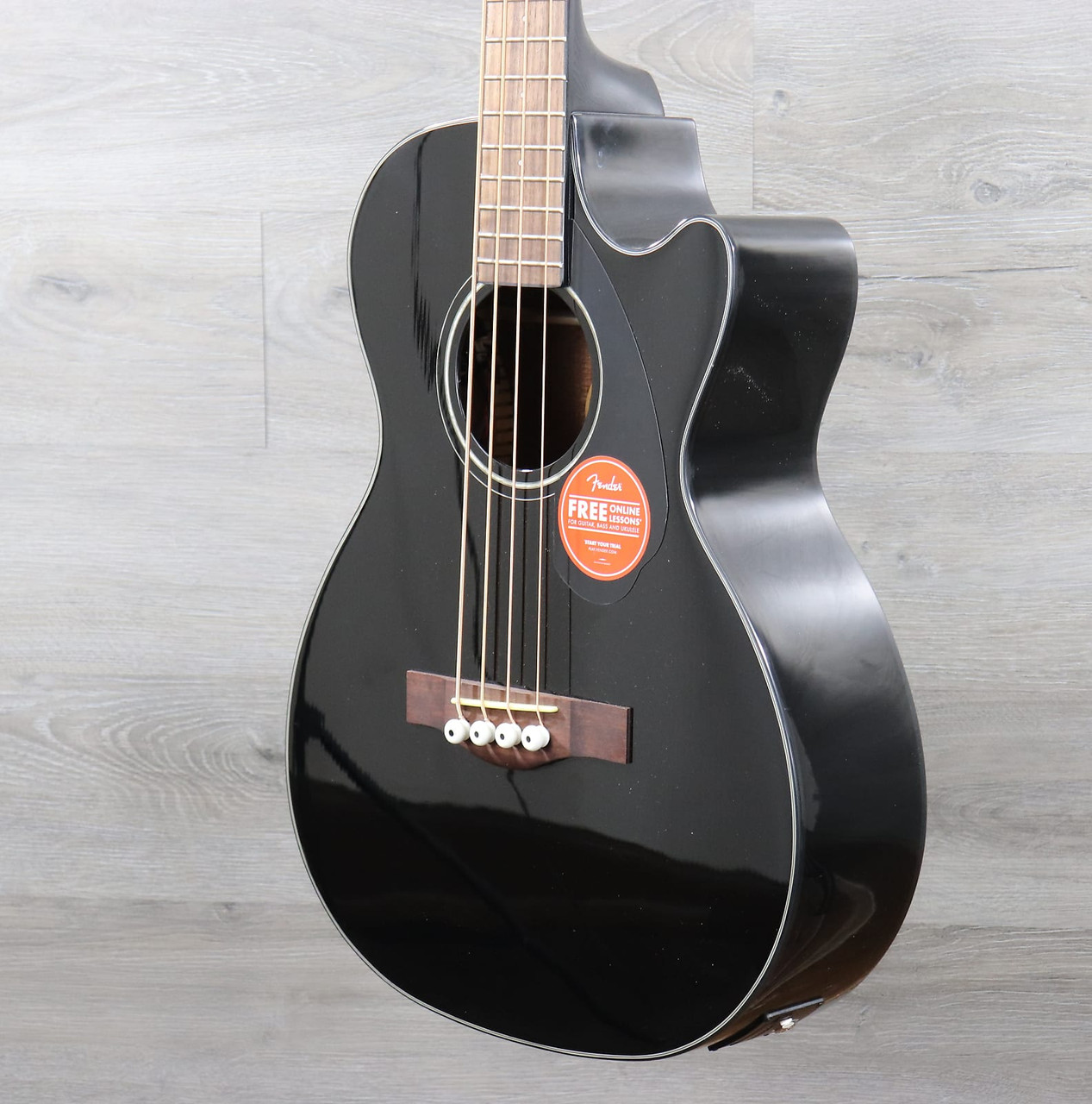 Fender CB-60SCE Acoustic-Electric Bass with Laurel Fretboard Black