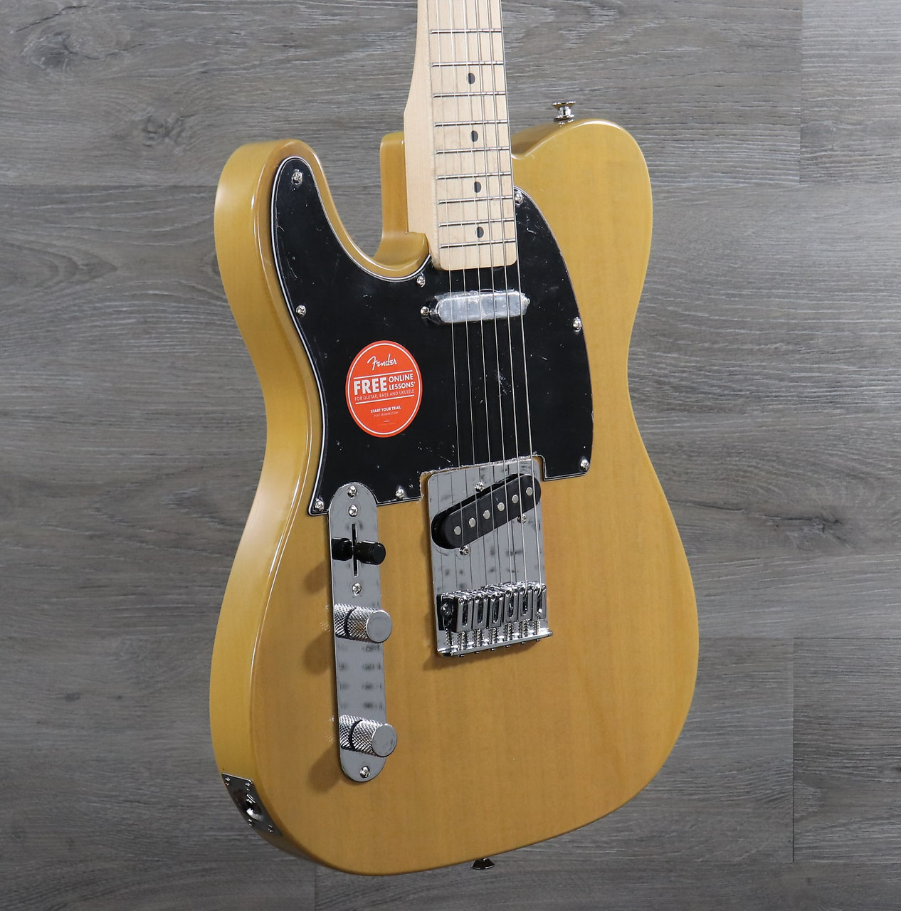 Squier Affinity Telecaster Left-Handed with String-Through Bridge  Butterscotch Blonde