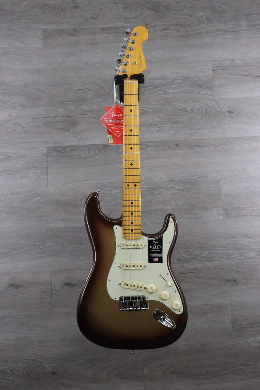 Fender American Ultra Stratocaster with Maple Fretboard Mocha Burst