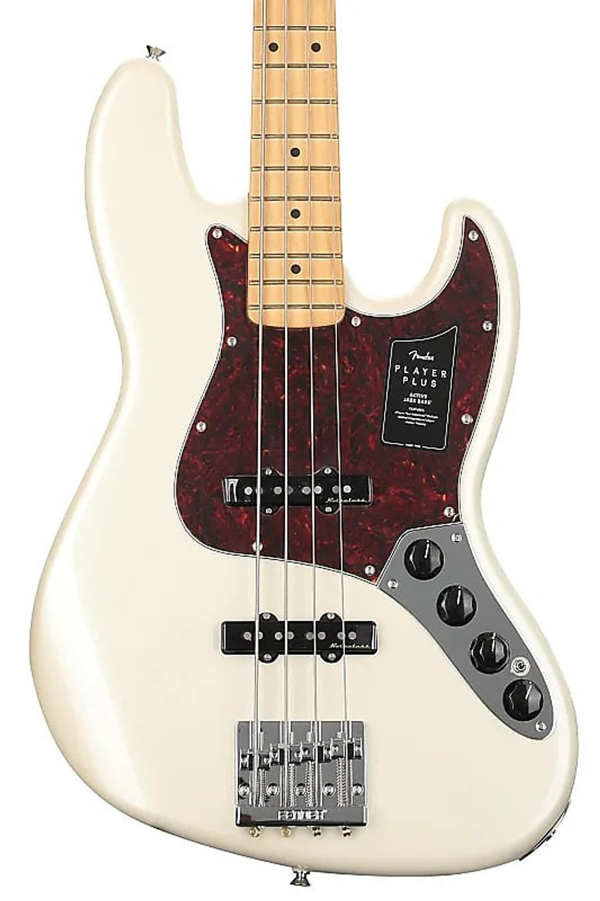 Fender Player Plus Jazz Bass with Maple Fretboard Olympic Pearl