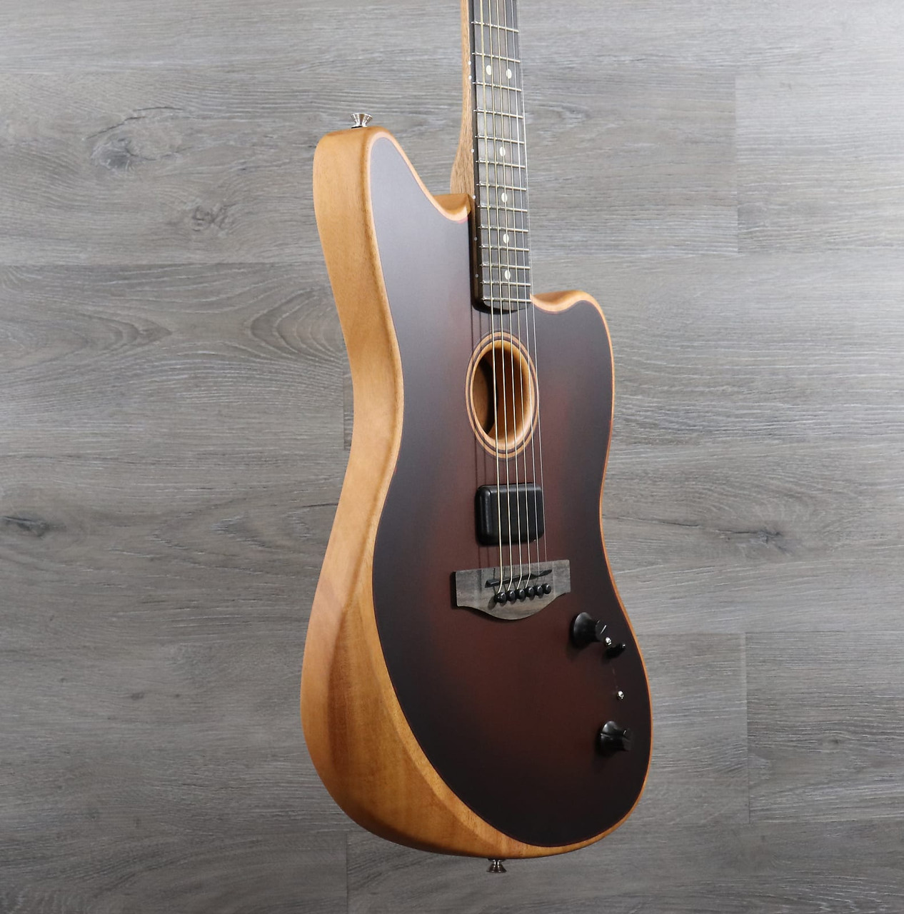 Fender American Acoustasonic Jazzmaster All Mahogany Bourbon