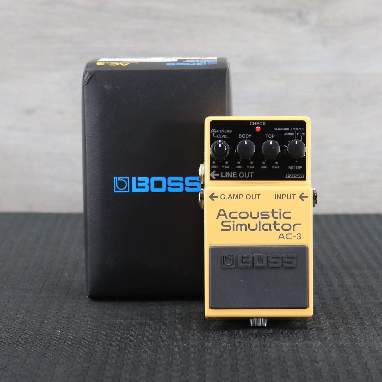 Boss AC-3 Acoustic Simulator (Dark Gray Label) Yellow - K&S Music