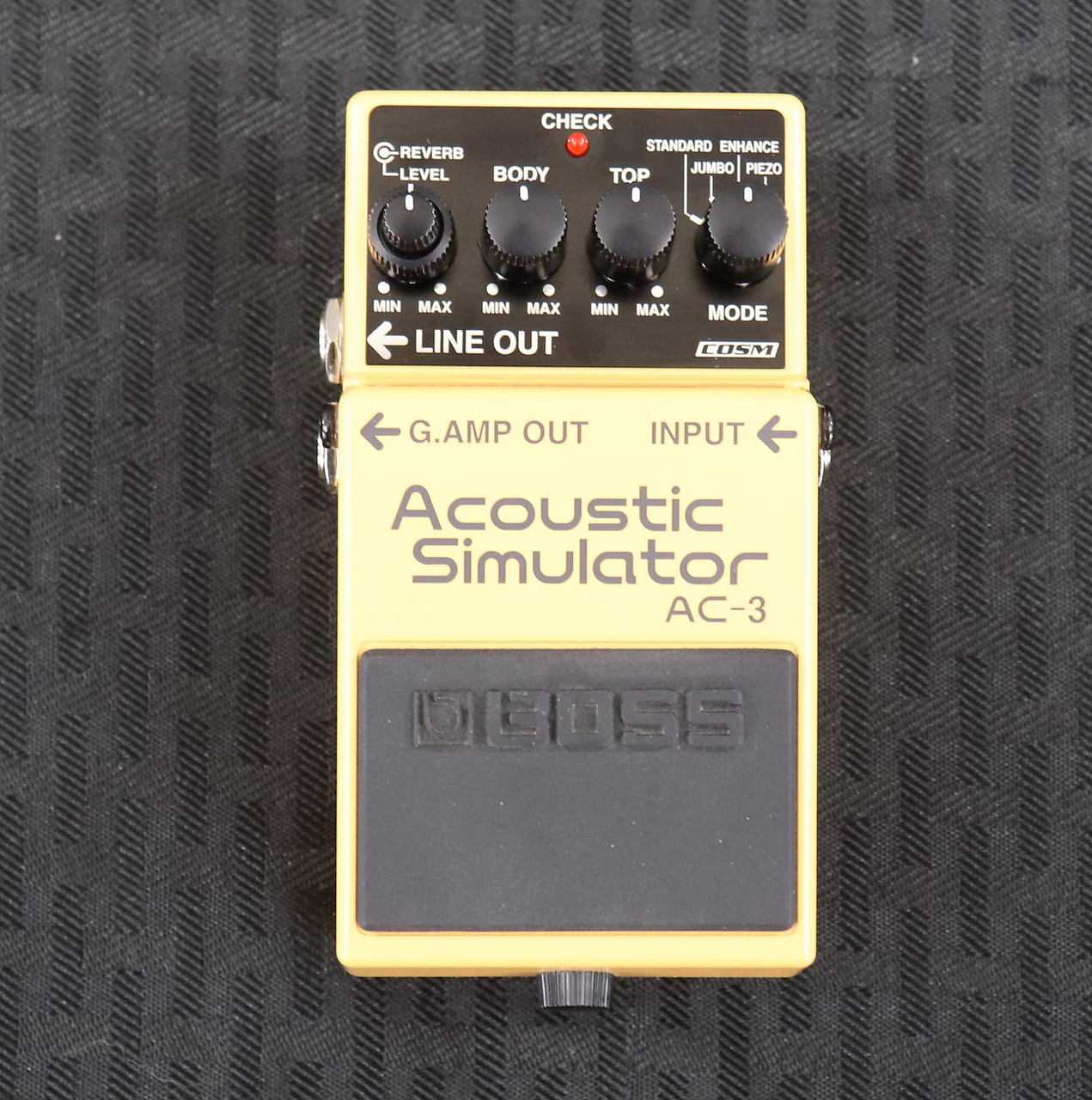 Boss AC-3 Acoustic Simulator (Dark Gray Label) Yellow - K&S