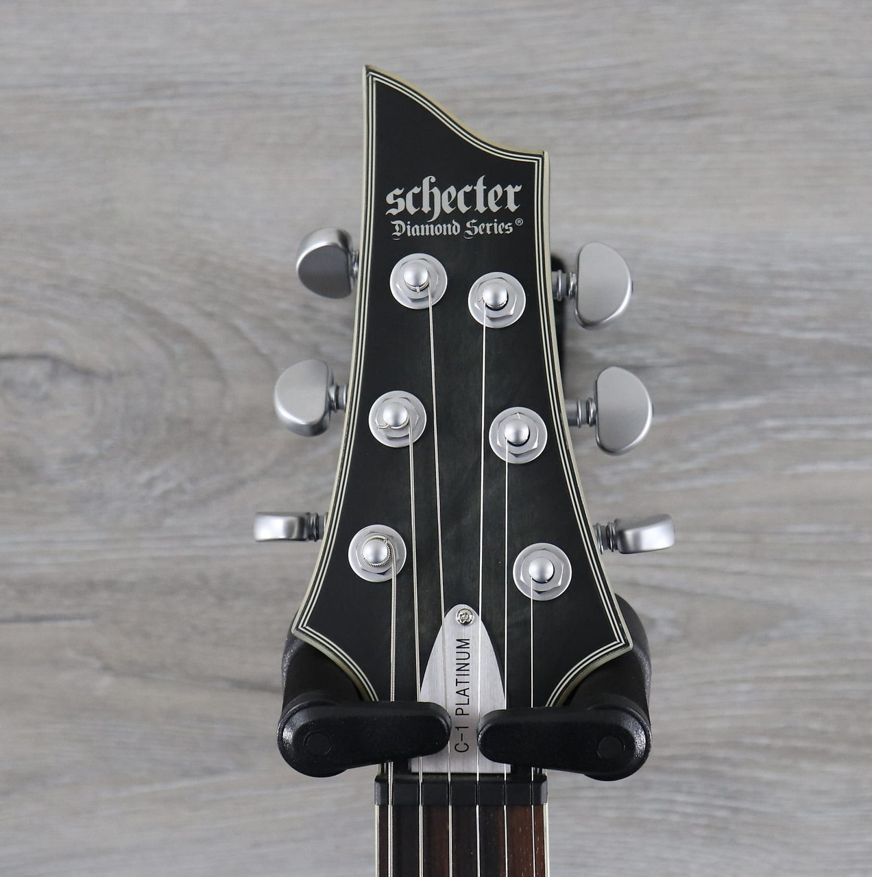 Schecter C-1 Platinum See Thru Black Satin - K&S Music Center LLC