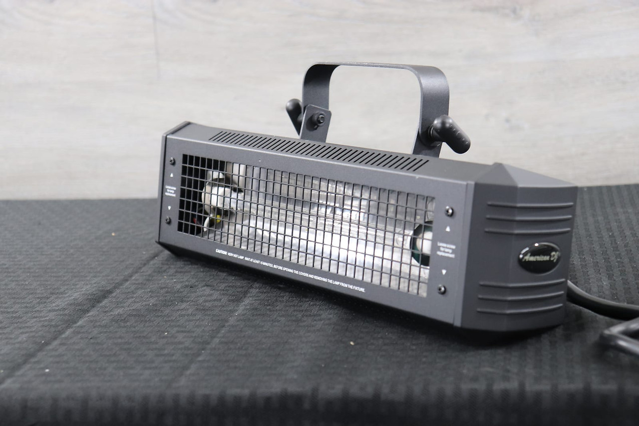 American DJ Mega Flash DMX 800w Strobe Light Black - K&S Music