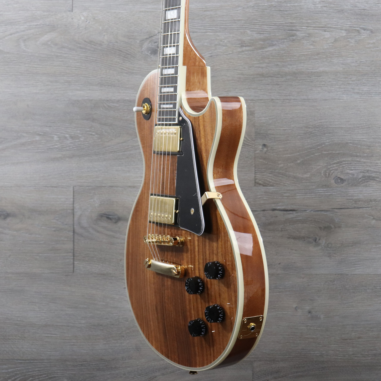 安い　Epiphone Les Paul Custom Koa Natural Epiphone A Les Paul Custom With a Koa Top – Gibson