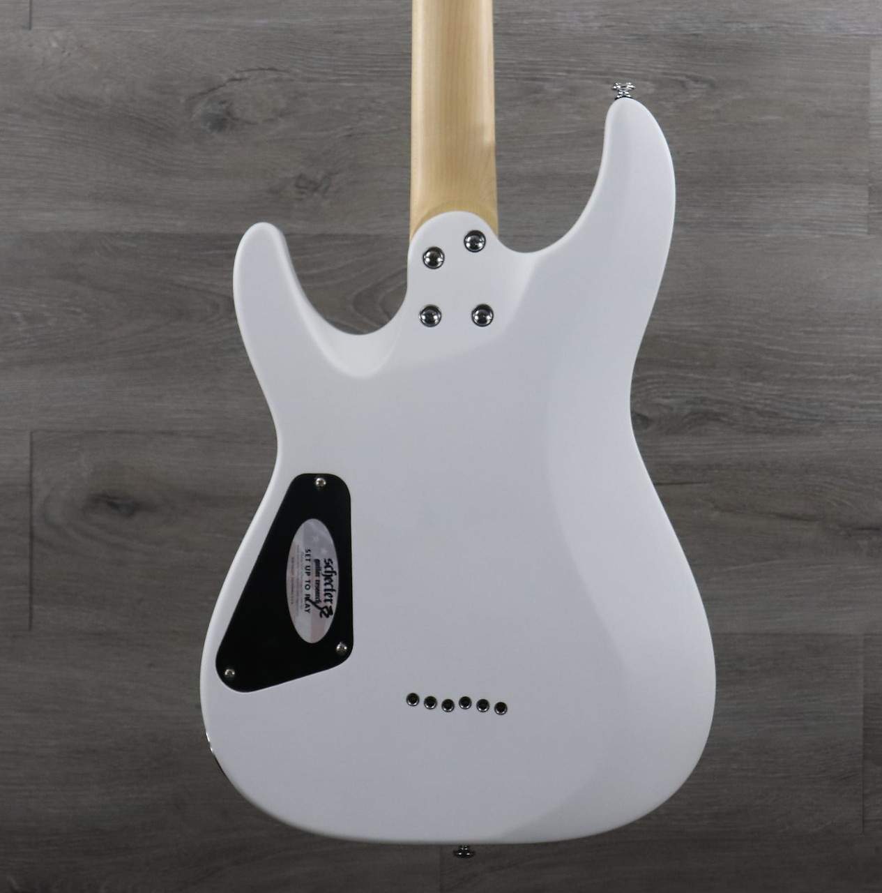 Schecter C-6 Deluxe Satin White - K&S Music Center LLC