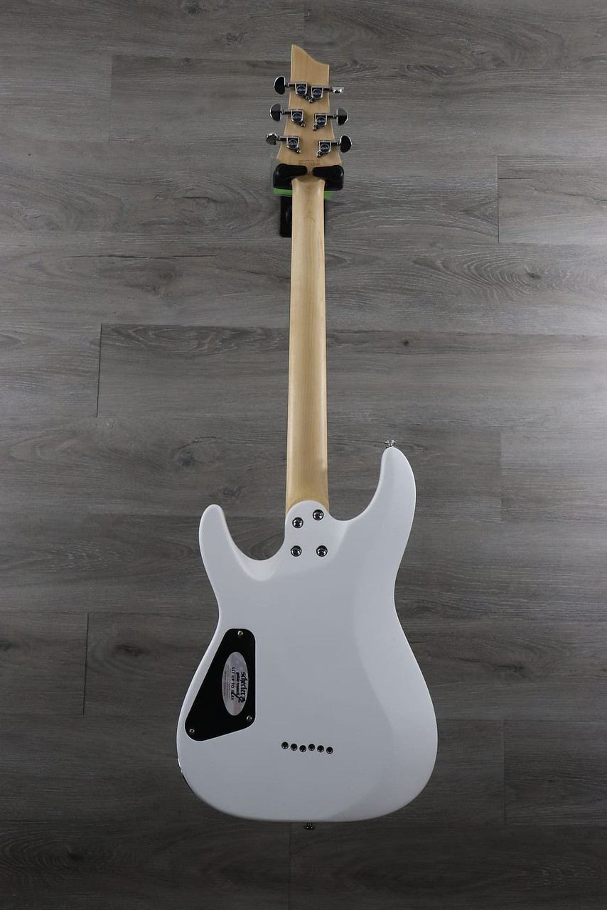 Schecter C-6 Deluxe Satin White - K&S Music Center LLC