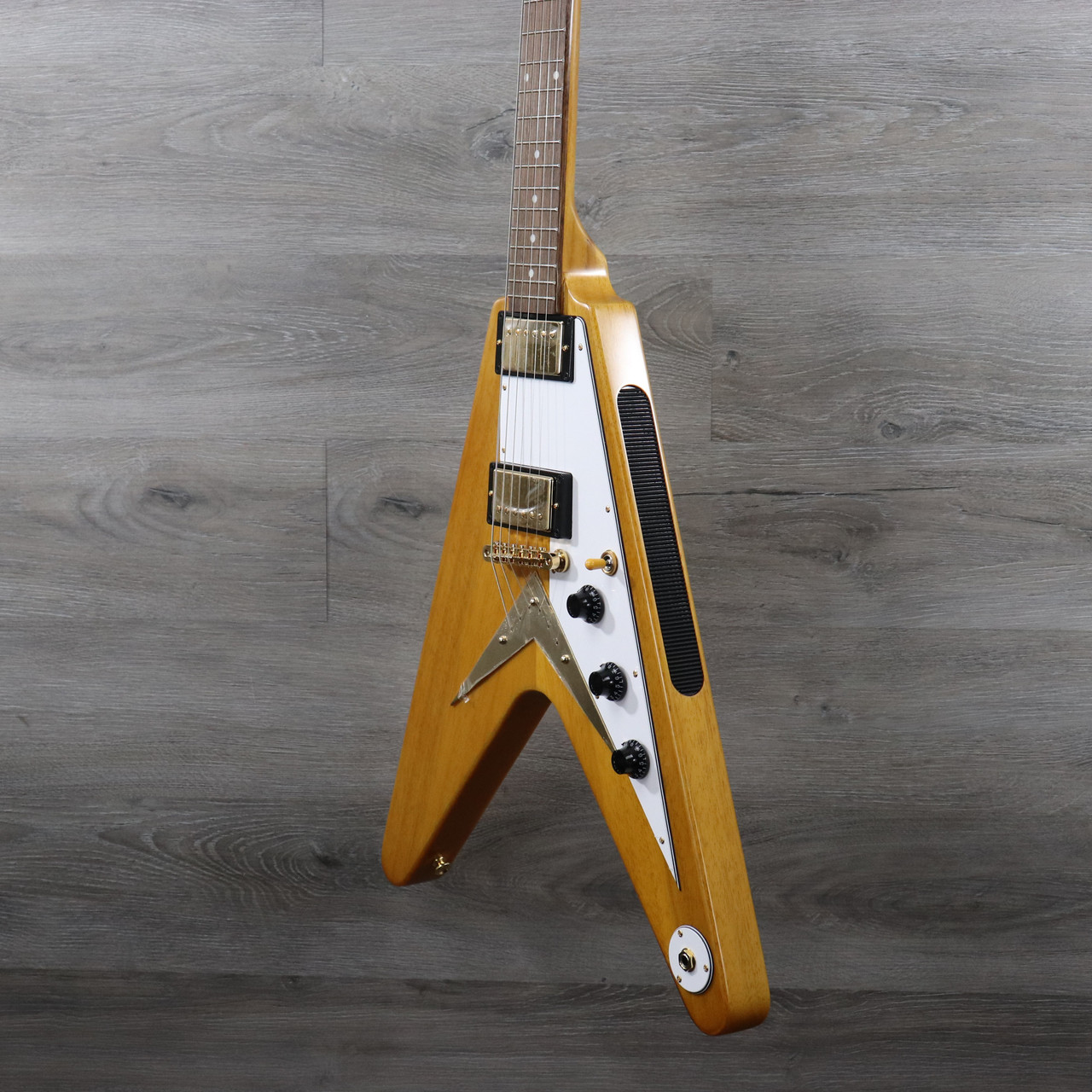 Epiphone 1958 Korina Flying V Electric Guitar Natural With Case