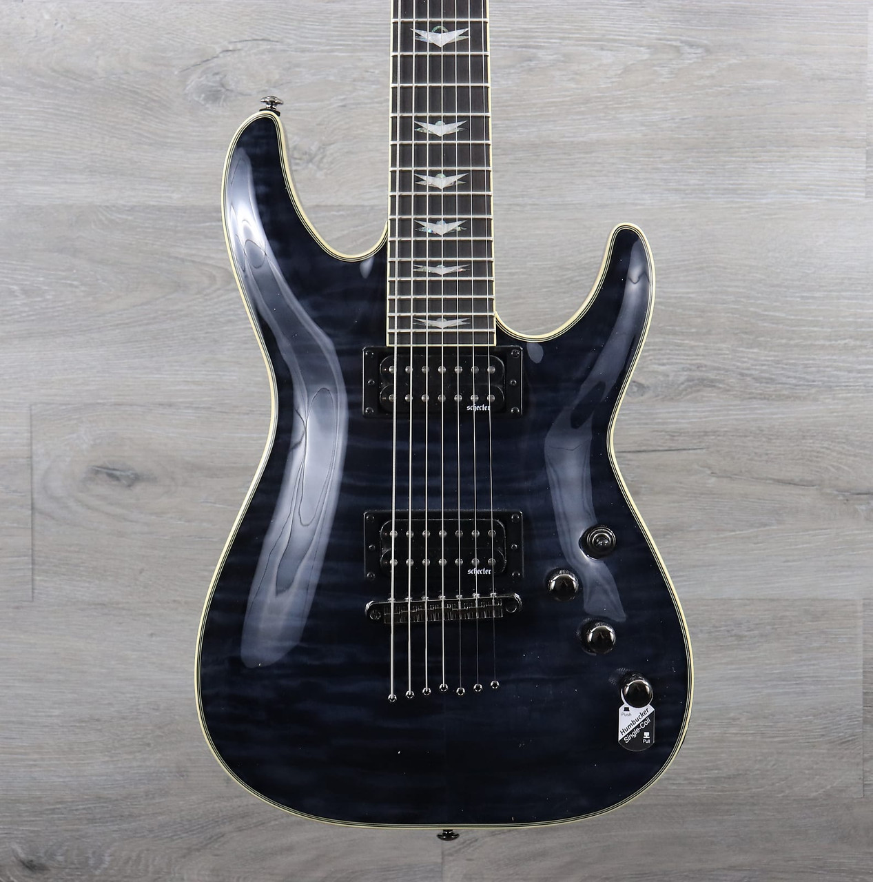 Schecter Omen Extreme-7 See-Thru Black - K&S Music Center LLC