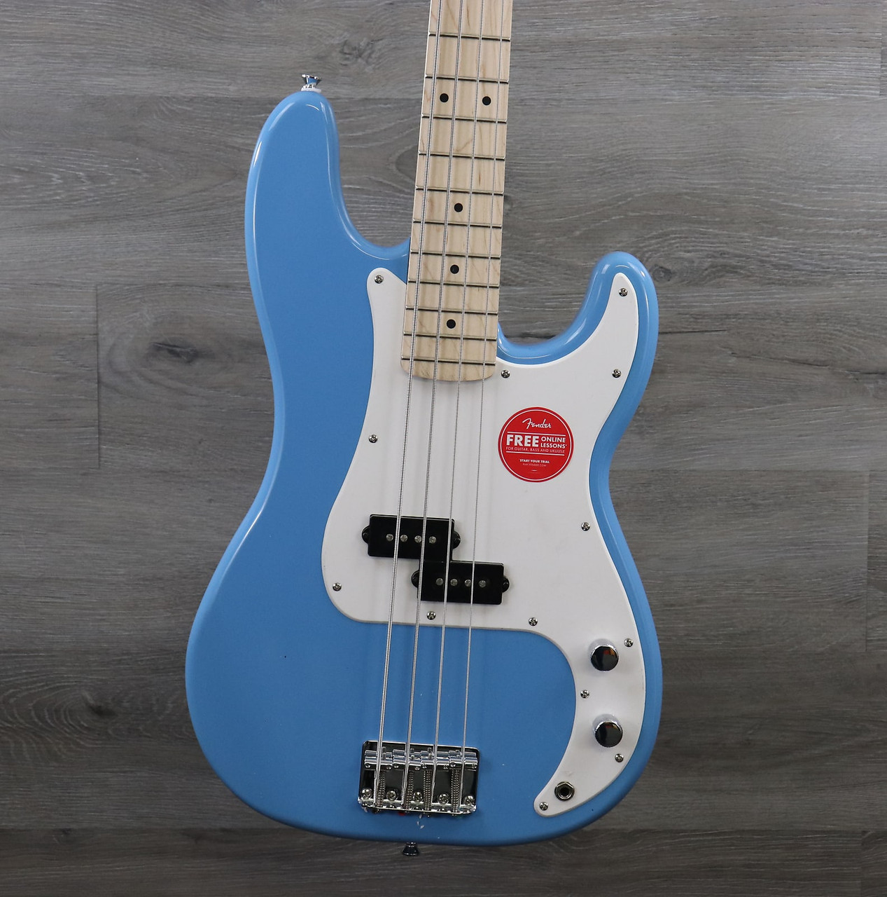 Fender Squier Sonic Precision Bass Guitar, Maple Fingerboard, Bundle with  Fender Tuner, Guitar Strap, and Austin Bazaar Instructional DVD -  California