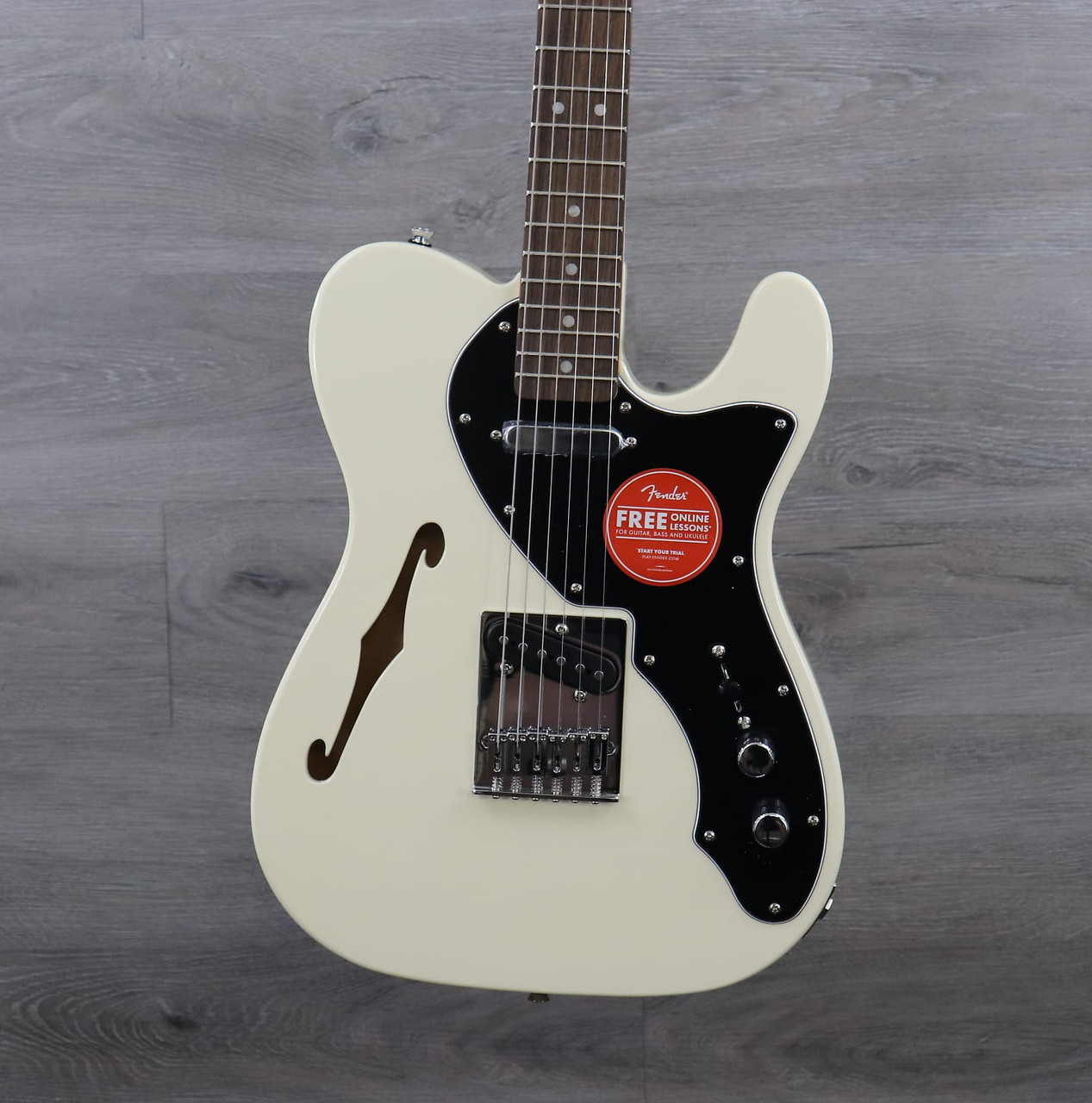Squier Affinity Series Telecaster Thinline Olympic White - K&S 