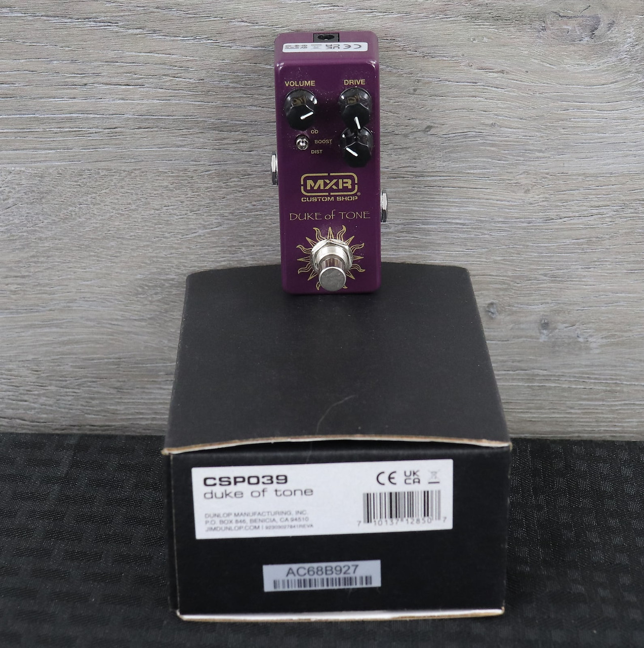 MXR CSP039 Duke of Tone Overdrive Purple - K&S Music Center LLC