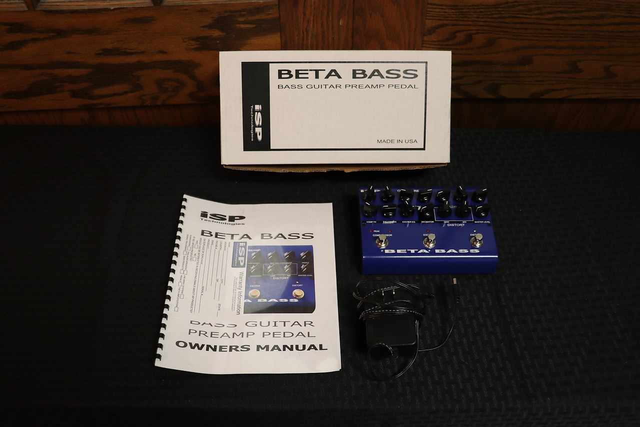 ISP Technologies Beta Bass Preamp Blue - K&S Music Center LLC