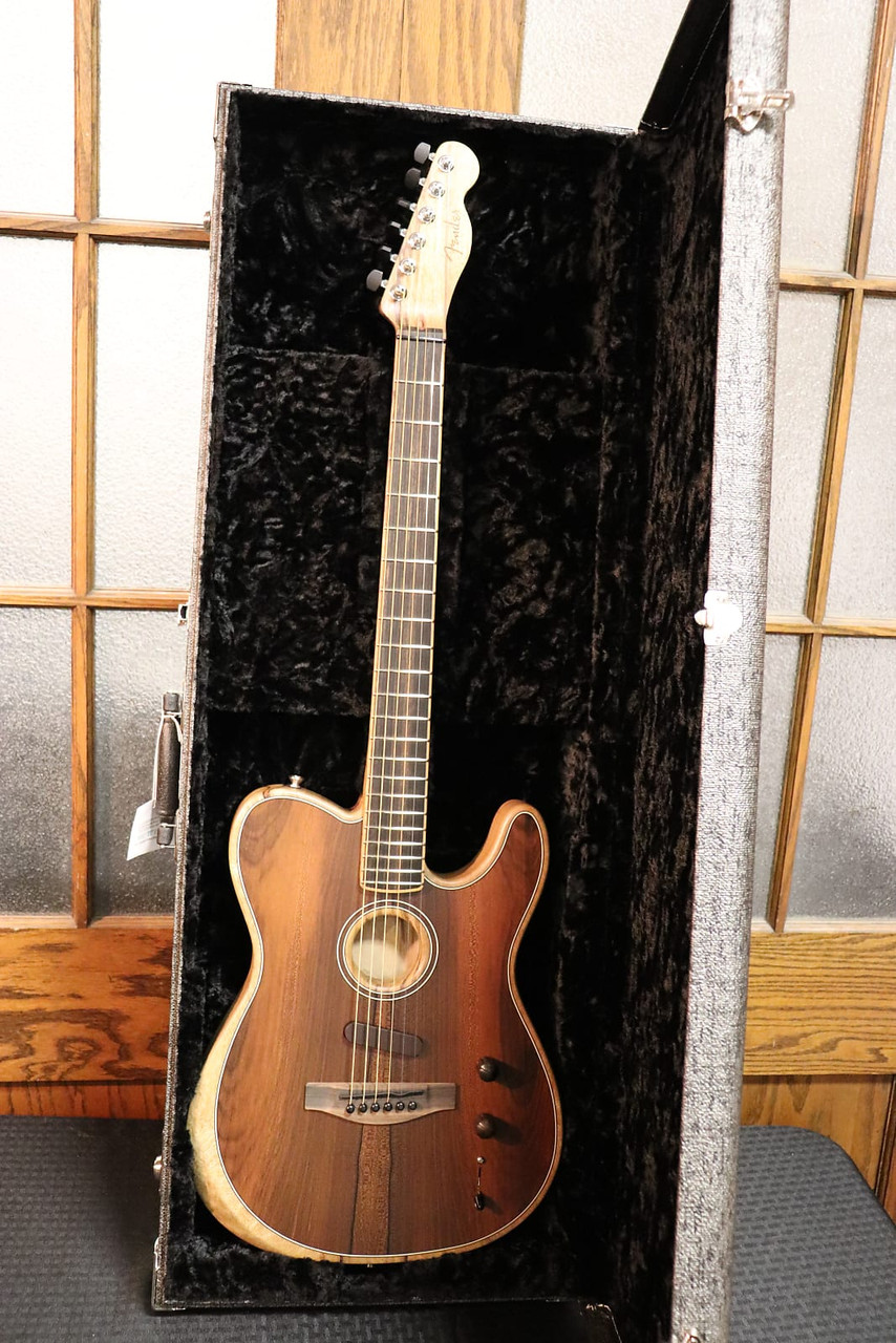 Fender American Acoustasonic Telecaster Exotic Ziricote Natural