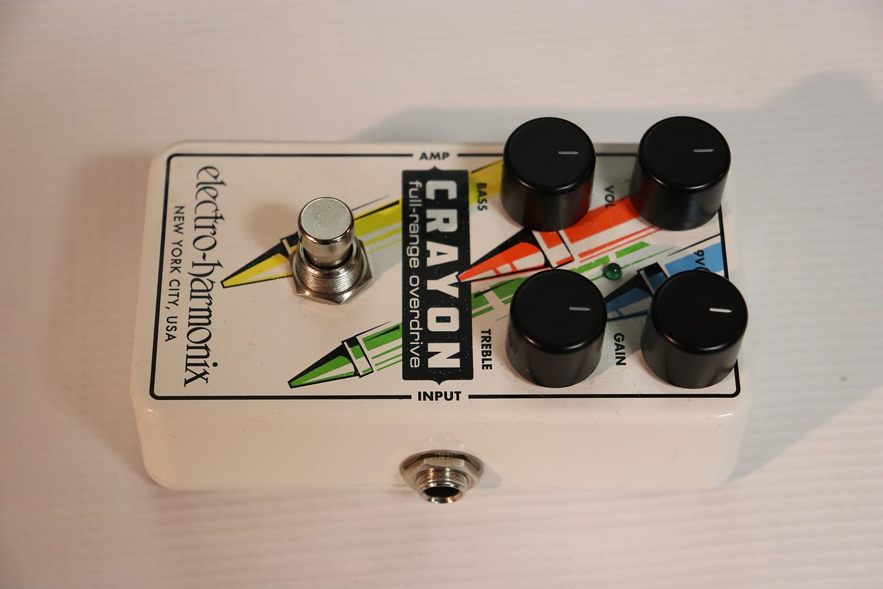 Electro-Harmonix Crayon 76 Full-Range Overdrive White with 