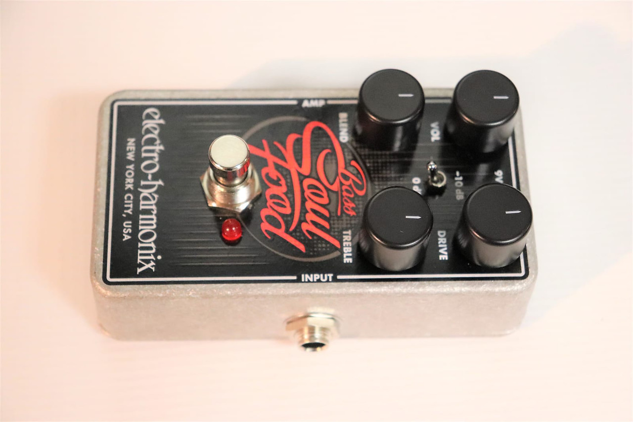 Electro-Harmonix Bass Soul Food Transparent Overdrive Black - K&S
