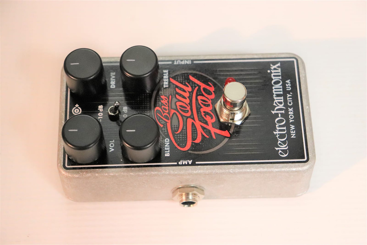 Electro-Harmonix Bass Soul Food Transparent Overdrive Black - K&S