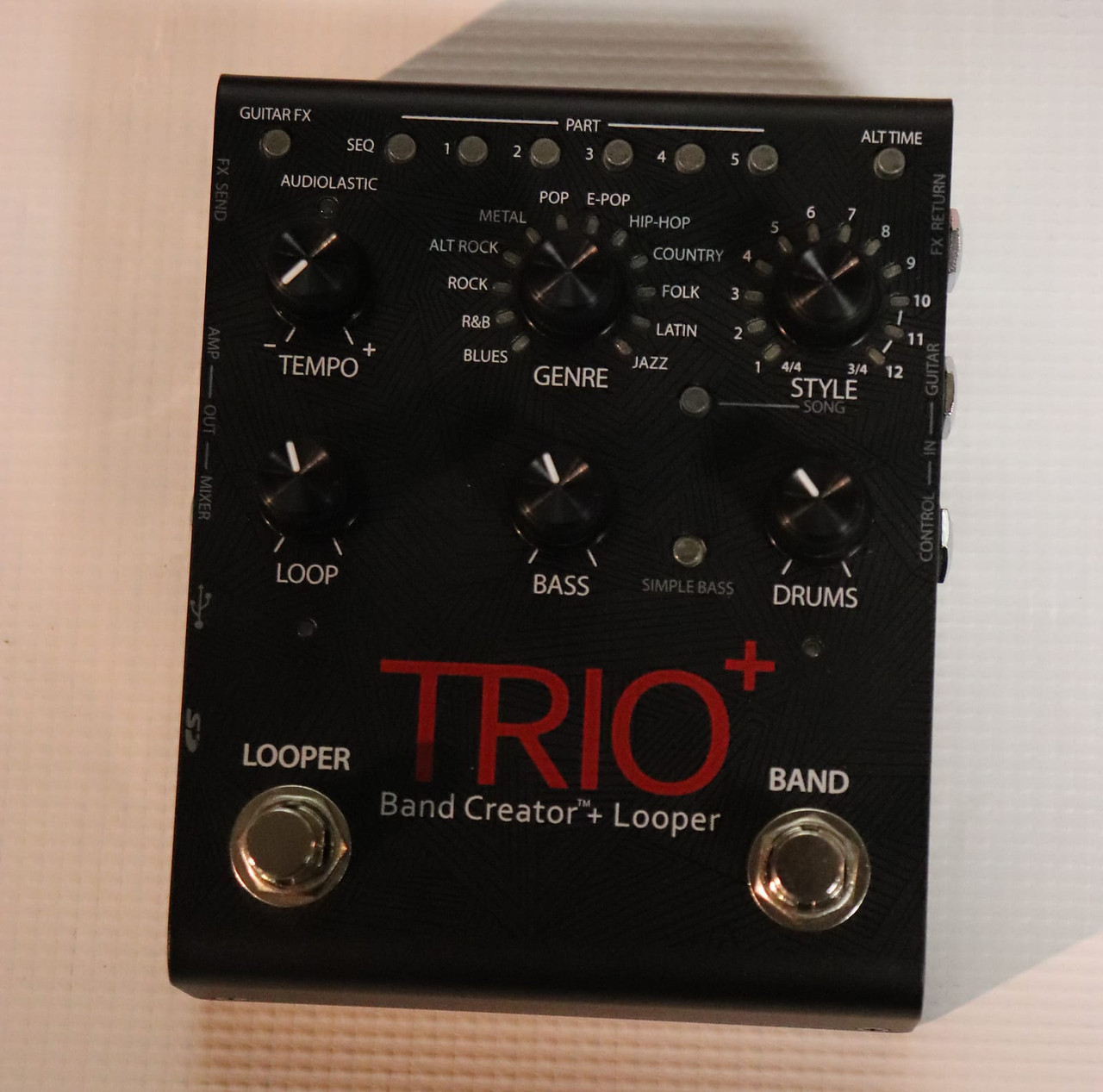 DigiTech TRIO Plus Band Creator + Looper Black