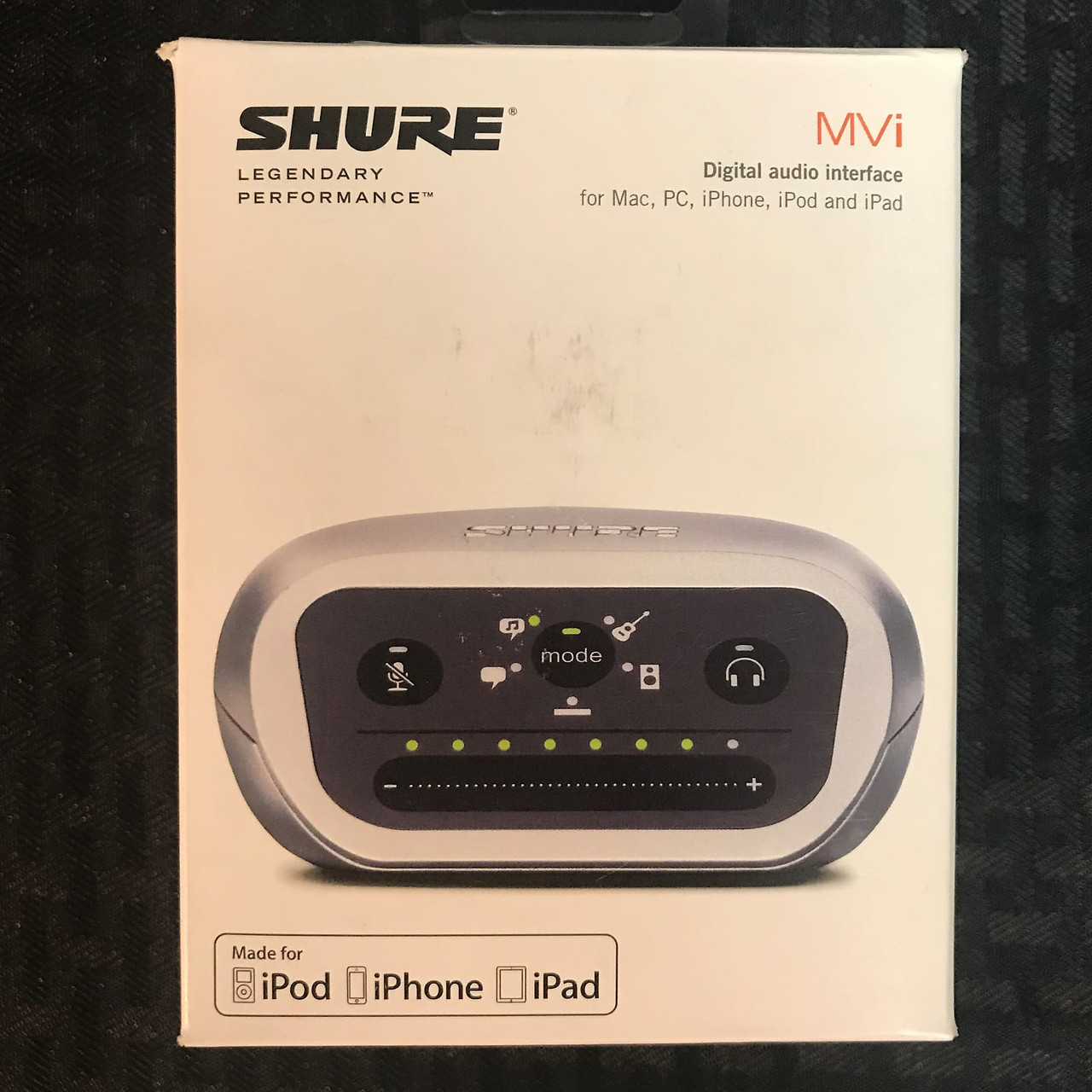 SHURE MVi AUDIO INTERFACE 【56%OFF!】 - ポータブルプレーヤー