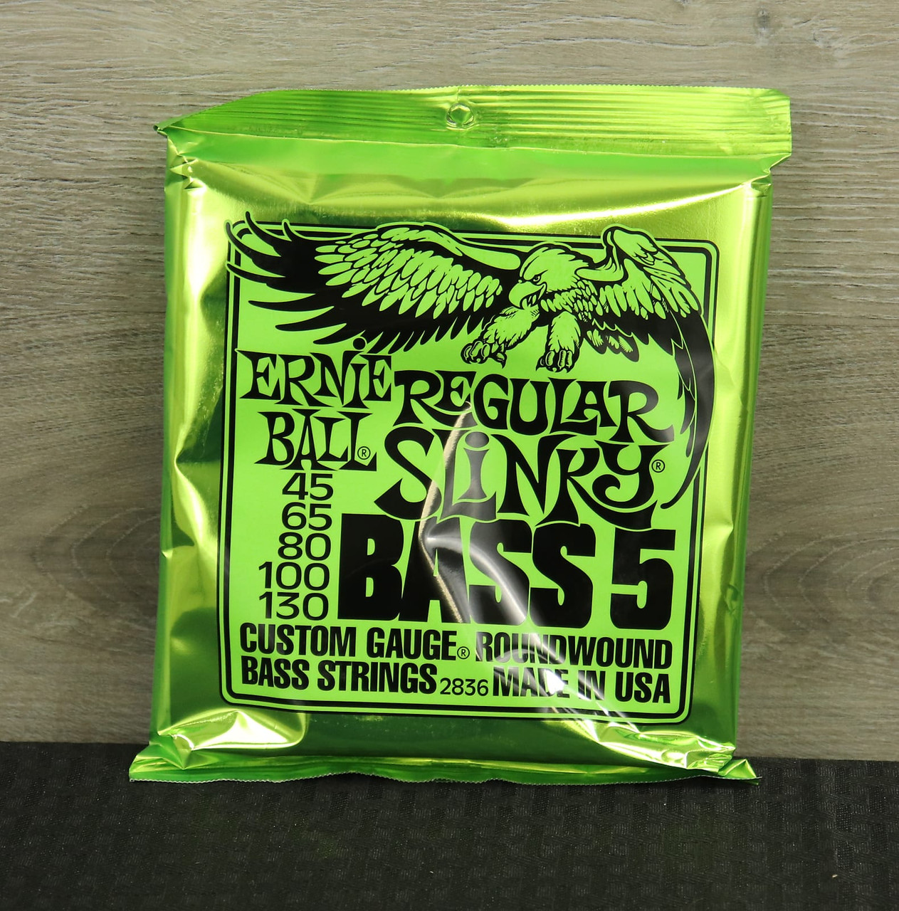 Ernie Ball 2836 REGULAR SLINKY 5-STRING NICKEL WOUND ELECTRIC BASS STRINGS  - 45-130 GAUGE