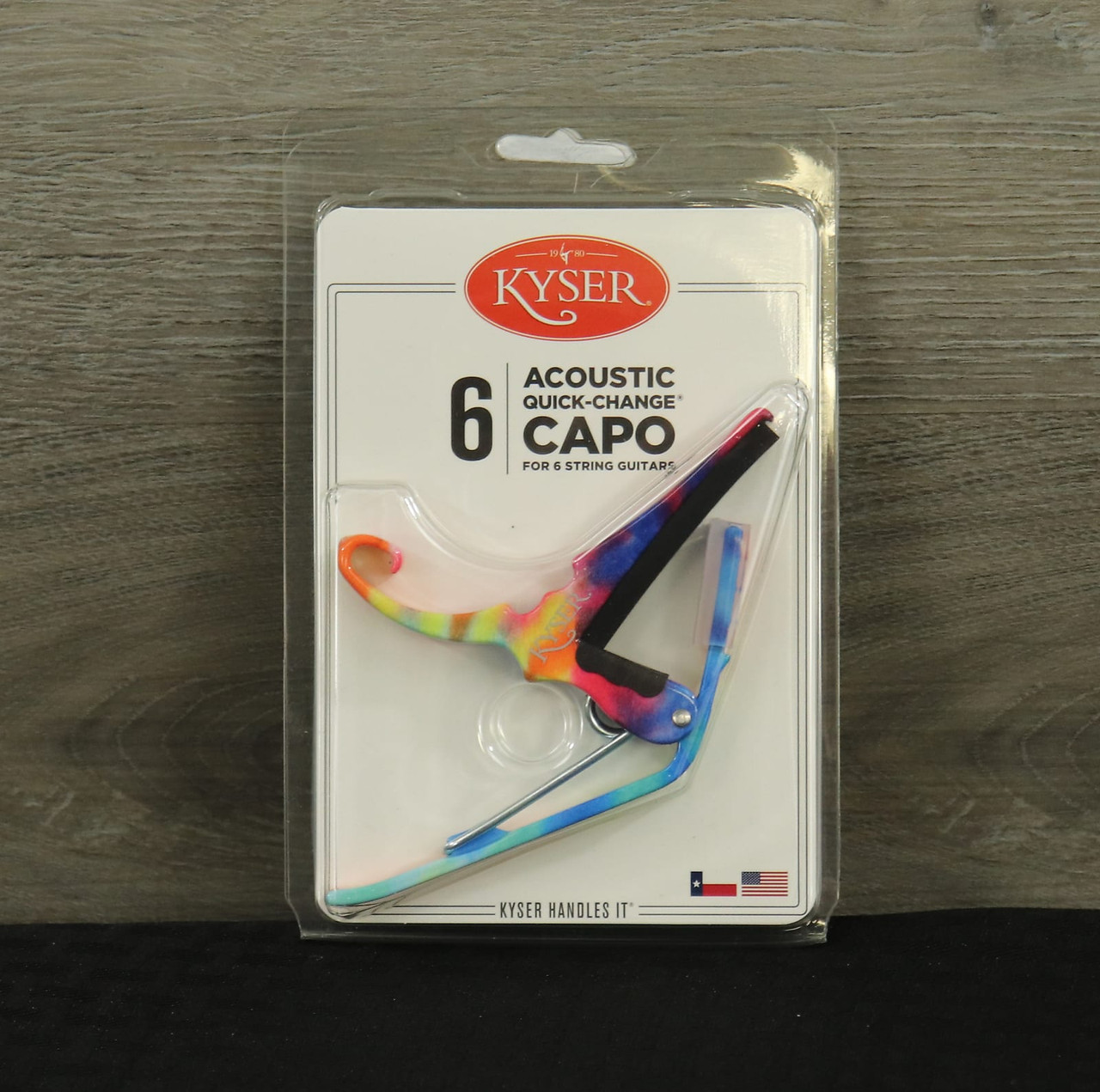 Kyser KG6TD Quick-Change 6-String Guitar Capo Tie Dye - K&S Music