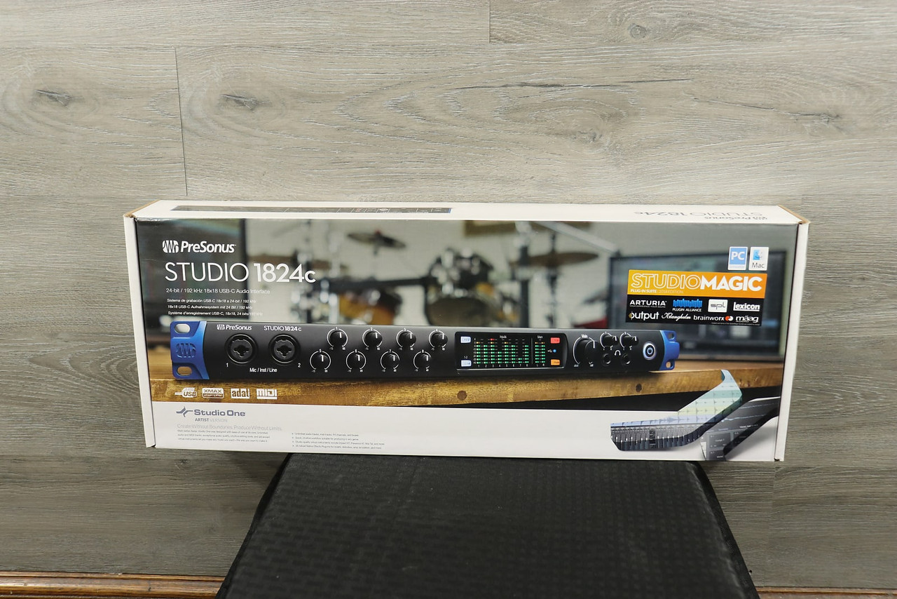 PreSonus Studio 1824C 18x18 USB-C Audio / MIDI Interface Black