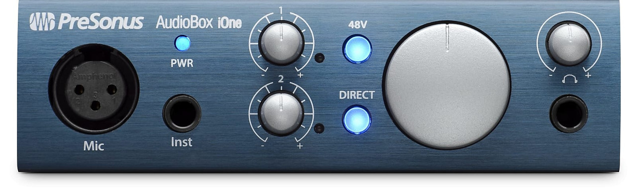 PreSonus AudioBox iOne USB Audio Interface Blue - K&S Music Center LLC