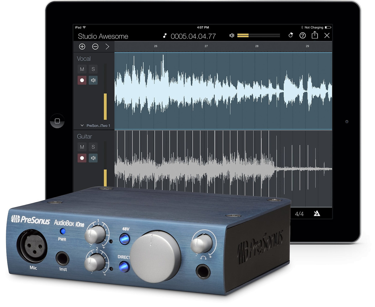 PreSonus AudioBox iOne USB Audio Interface Blue - K&S Music