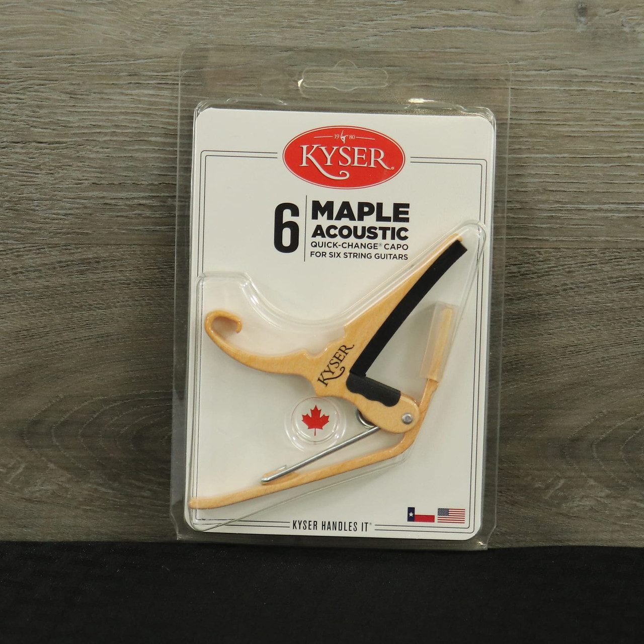 Kyser KG6MA MAPLE アコースティックギター用カポ〈カイザー