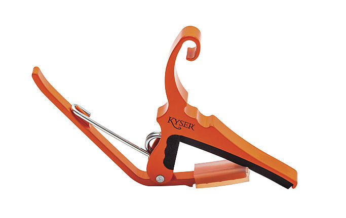 Kyser KG6O Quick-Change 6-String Guitar Capo Orange Blaze - K&S