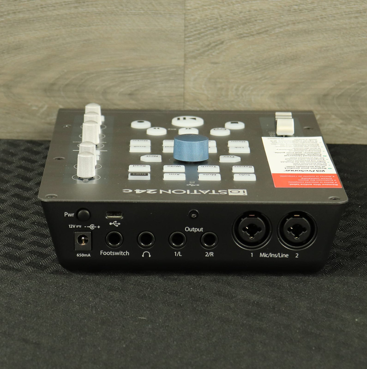 PreSonus ioStation 24c USB-C Audio Interface and DAW Controller Gray