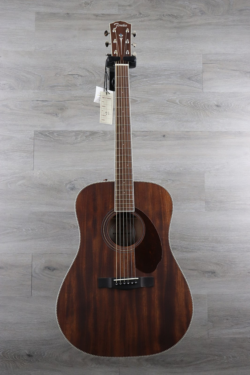 Fender Paramount Series PM-1 Standard NE All-Mahogany Dreadnought Natural