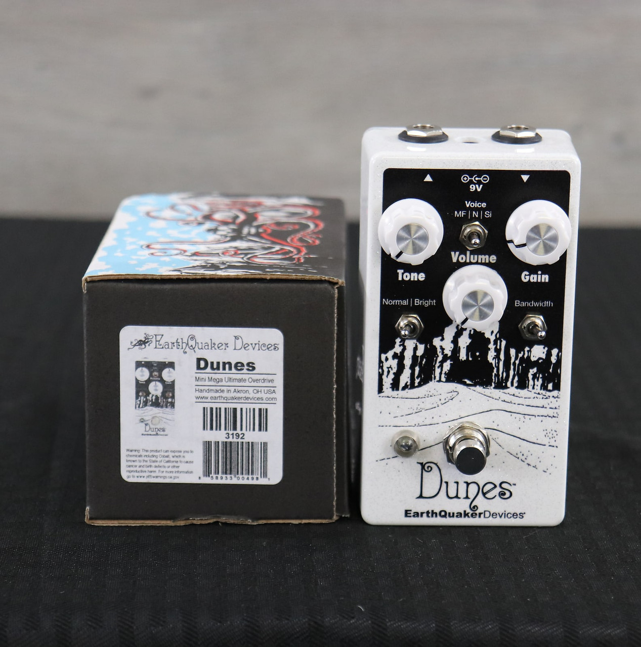 EarthQuaker Devices Dunes Mini Mega Ultimate Overdrive V2 White K&S
