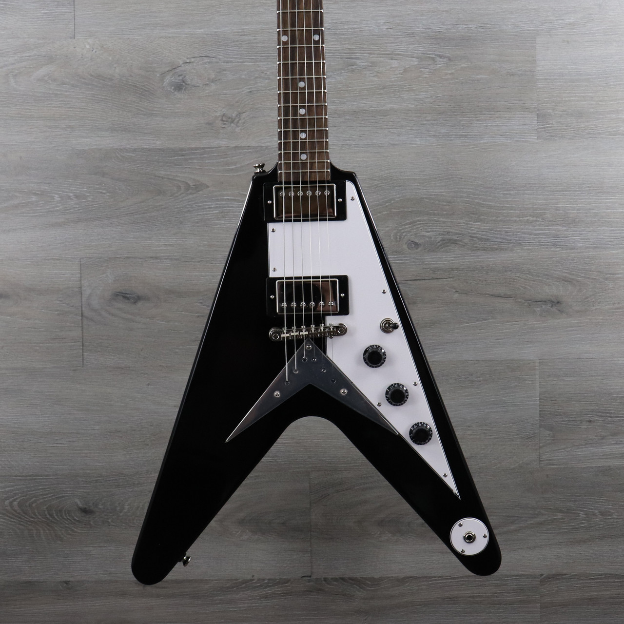 V Flying Korina - Gibson フライングV JUNO Black Heritage 0 Natural