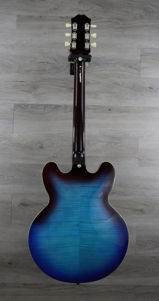 Epiphone ES-335Blueberry Burst 格安です! Amazon.com: Epiphone ES335 Figured Top Semi Hollowbody, Blueberry