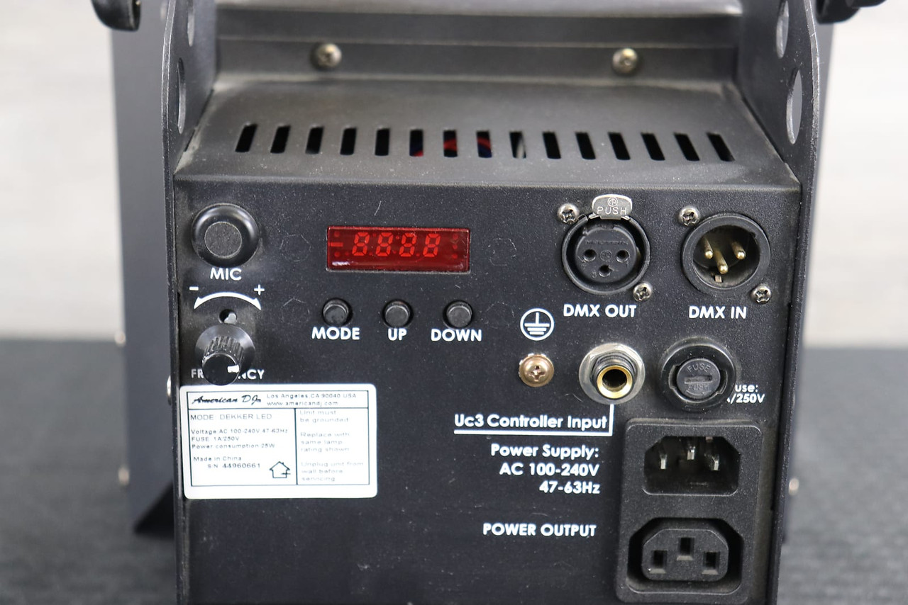 American DJ DEKKER LED RGBW Derby Effect Light Black - K&S Music